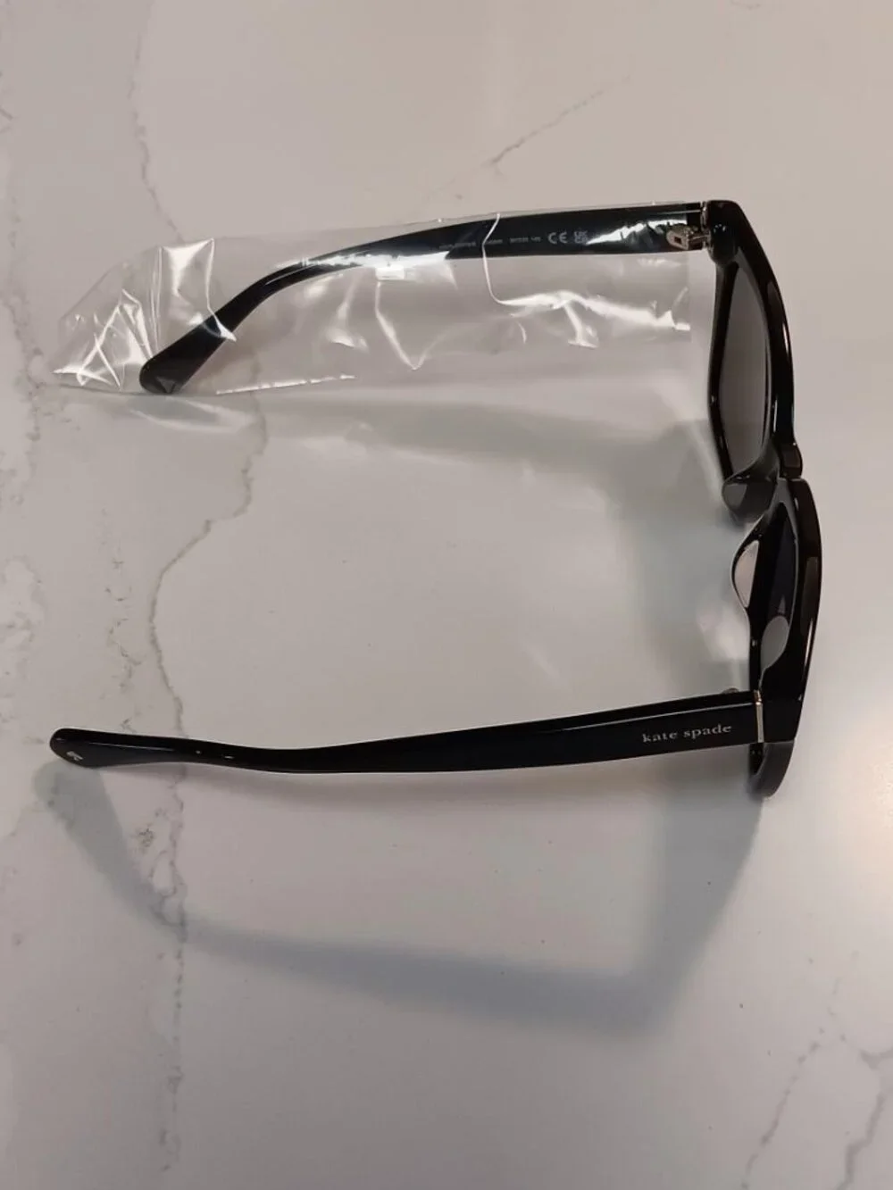 KATE SPADE Sunglasses Harlow/G/S 02M2 M9 Black with Case Polarized NEW